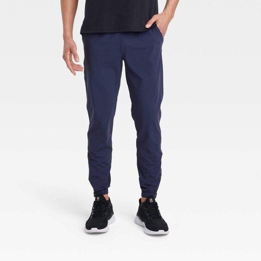 Men's Tricot Jogger Pants by All In Motion Navy Size L New With Tags